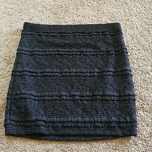 Black lacey mini skirt